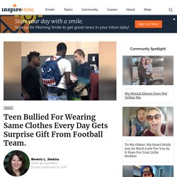 Bullied Kid Gets Surprise Gift From Football Players. -InspireMore
