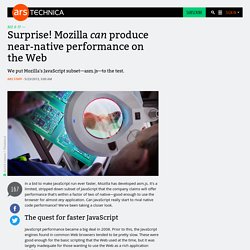 Surprise! Mozilla can produce near-native performance on the Web