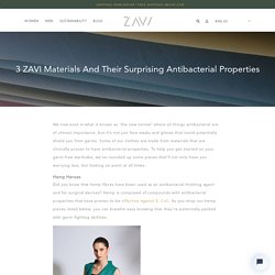 3 ZAVI Materials And Their Surprising Antibacterial Properties