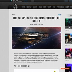 The surprising esports culture of Korea