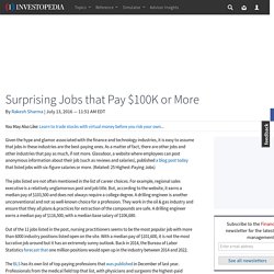Surprising Jobs that Pay $100K or More