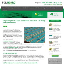 Surprising Facts About Underfloor Insulation – 5 Things You Didn't Know - Blog