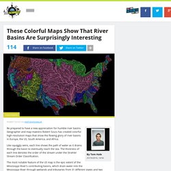 These Colorful Maps Show That River Basins Are Surprisingly Interesting