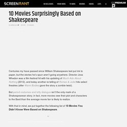 10 Movies Surprisingly Based on Shakespeare