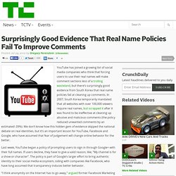 Surprisingly Good Evidence That Real Name Policies Fail To Improve Comments