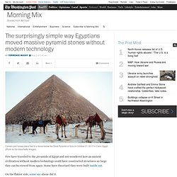 The surprisingly simple way Egyptians moved massive pyramid stones without modern technology