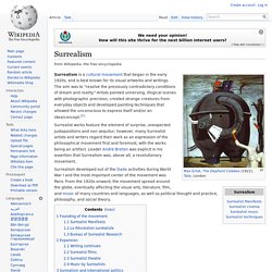 Surrealism - Wikipedia, the free encyclopedia