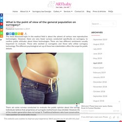 Surrogacy: General point of view
