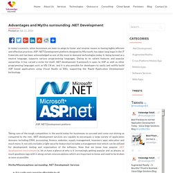 Advantages and Myths surrounding .NET Development - Value Edge Solutions Blog