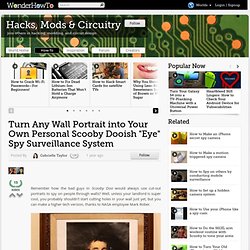 Turn Any Wall Portrait into Your Own Personal Scooby Dooish "Eye" Spy Surveillance System