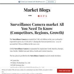 Surveillance Camera market All You Need To Know (Competitors, Regions, Growth) – Market Blogs