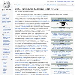 Global surveillance disclosures (2013–present)