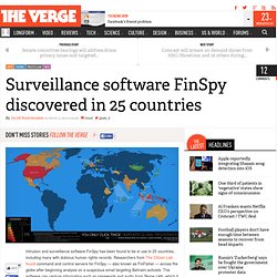 Surveillance software FinSpy discovered in 25 countries