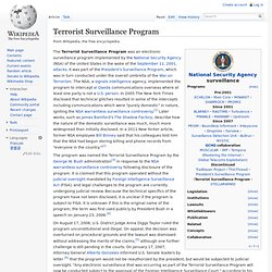 Terrorist Surveillance Program