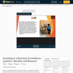 Potential Benefits Of Setting Up A Business Surveillance Systems