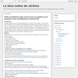 Video surveillance open source avec un raspberry pi 2, quelques vieux smartphones et zoneminder