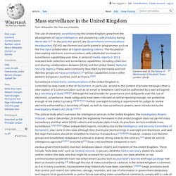 Mass surveillance in the United Kingdom