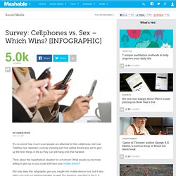Survey: Cellphones vs. Sex – Which Wins? [INFOGRAPHIC]