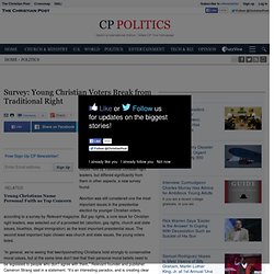 Survey: Young Christian Voters Break from Traditional Right