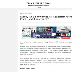 Survey Junkie Review: Is it a Legitimate Work From Home Opportunity?