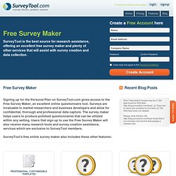 Free Online Survey Maker - SurveyTool.com