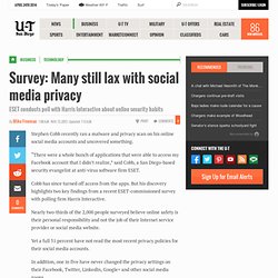 Survey: Many still lax with social media privacy