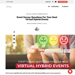 Event Survey Questions For Your Next Virtual Hybrid Events