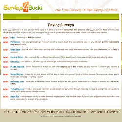 Surveys4Bucks