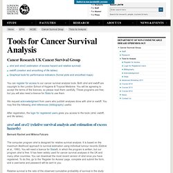 Tools for Cancer Survival Analysis