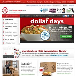 Food Storage, Survival Food, Emergency Food by Food Insurance