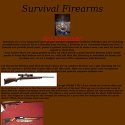 Survival Firearms