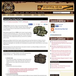 Survival Gear & Bug Out Bags