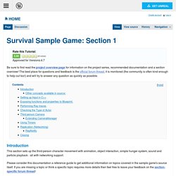 Survival Sample Game: Section 1