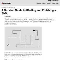 A Survival Guide to Starting and Finishing a PhD