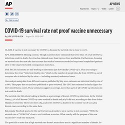 COVID-19 survival rate not proof vaccine unnecessary