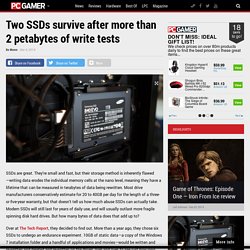Two SSDs survive after more than 2 petabytes of write tests