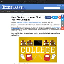 How To Survive Your First Year Of College?