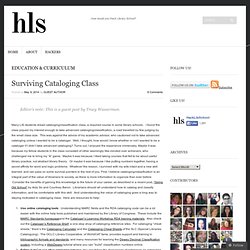 Surviving Cataloging Class