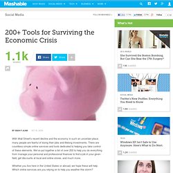 200+ Tools for Surviving the Economic Crisis