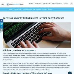 Surviving Security Risks Existent in Third-Party Software