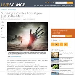 Surviving a Zombie Apocalypse: Just Do the Math