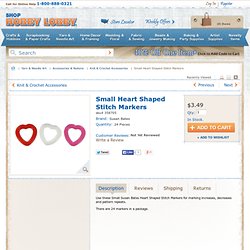 Susan Bates Small Heart Shaped Stitch Markers