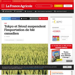 FRANCE AGRICOLE 19/06/18 OGM - Tokyo et Séoul suspendent l’importation de blé canadien