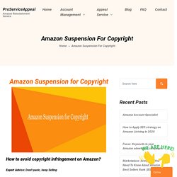 Amazon Suspension for Copyright