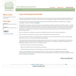 Emerging Sustainability Collaborative Portal