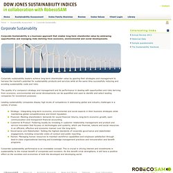 Sustainability Indexes - Corporate Sustainability