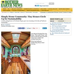 Simply Home Community: Tiny Homes Circle Up for Sustainability - Nature and Environment