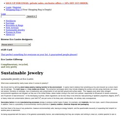 sustainability in jewelry
