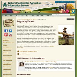 Beginning Farmer: ATTRA - National Sustainable Agriculture Information Service