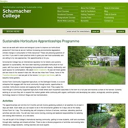 Sustainable Agriculture Apprenticeships